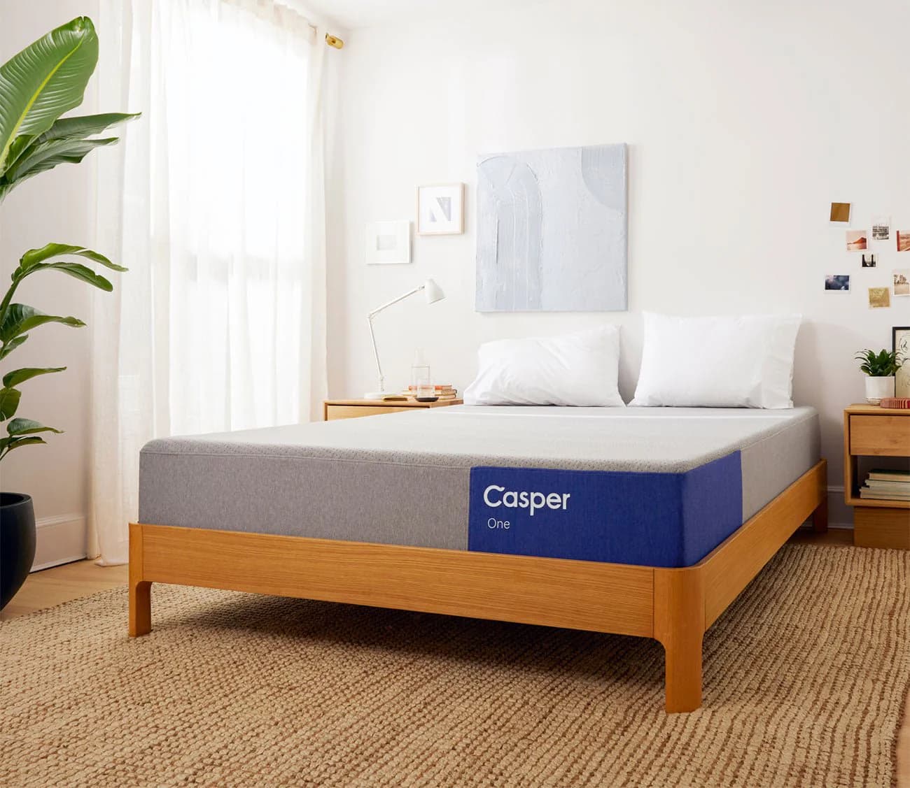 Casper One Queen Mattress + Foundation + Metal Bed Frame Bundle