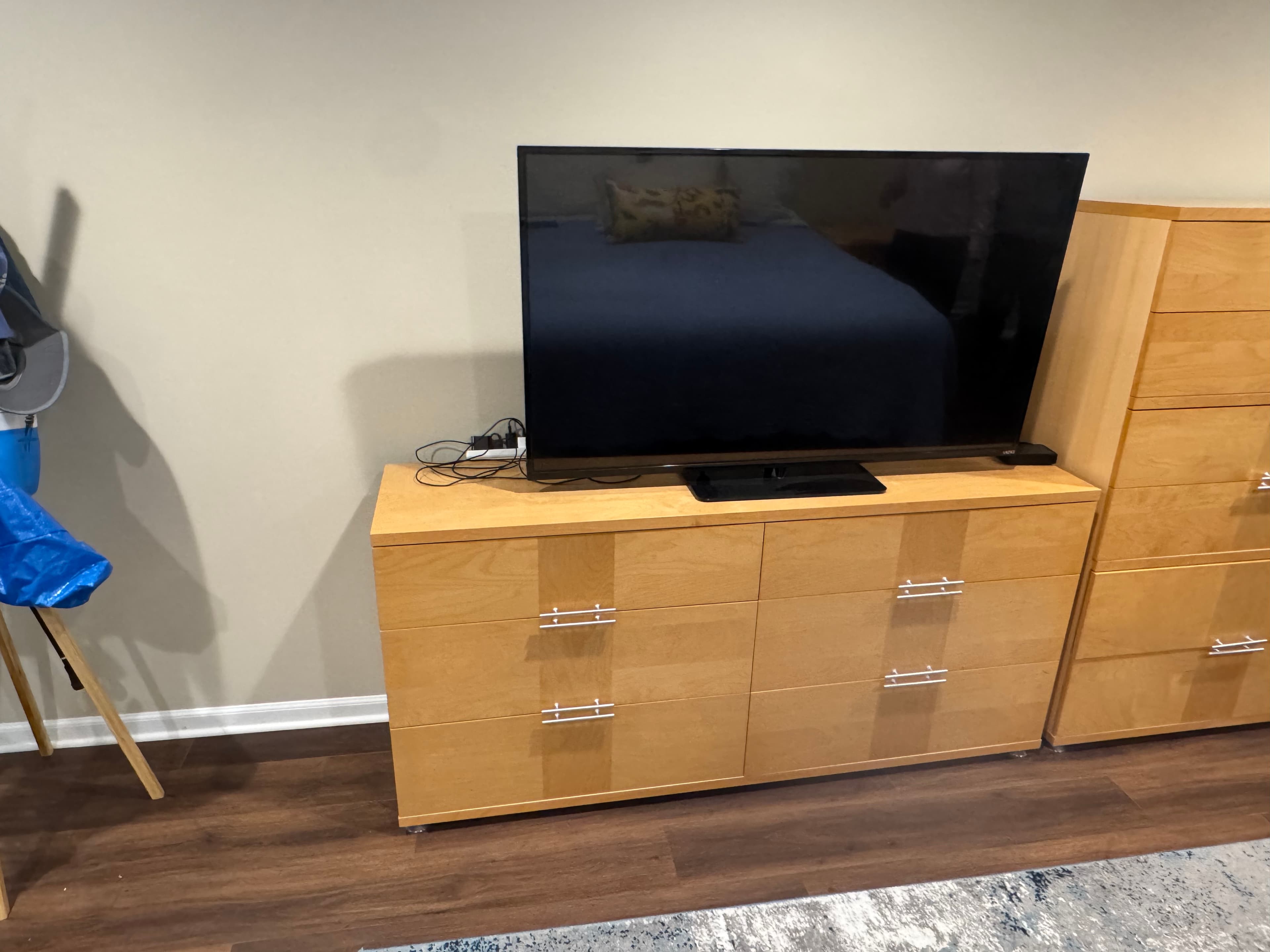 IKEA MALM 6-Drawer Dresser + Tall Chest Set Birch Veneer